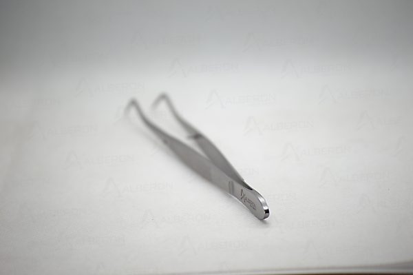 Meriam Tweezer 16cm – Serrated Angled Tip – Alberon