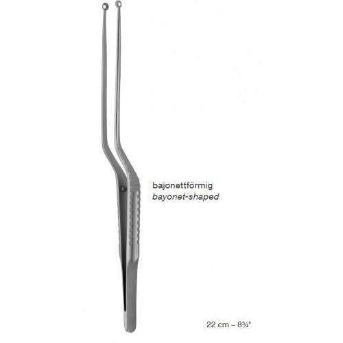 Ring Tip, Bayonet-Shaped, Micro Tumor Grasping Forceps,22 cm Ring Tip, Bayonet-Shaped, Micro Tumor Grasping Forceps,22 cm
