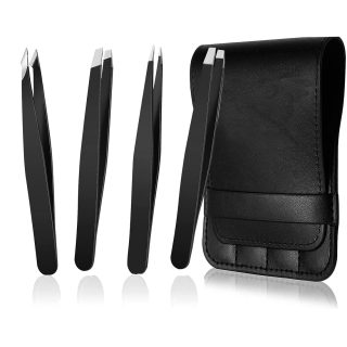 4-piece Eyebrow Tweezers Set