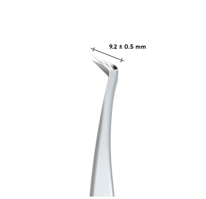 Professional Volume Eyelash Tweezers L-Shape 65° – Sandblasted Finish | Mega Volume Lash Extension Tweezers Professional Volume Eyelash Tweezers L-Shape 65° – Sandblasted Finish | Mega Volume Lash Extension Tweezers
