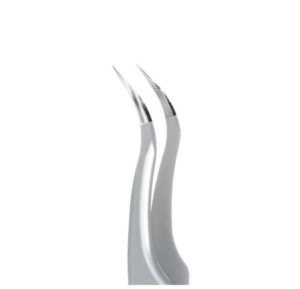 Curved Lash Tweezers – Volume & Mega Volume| Sandblast Finish – Alberon
