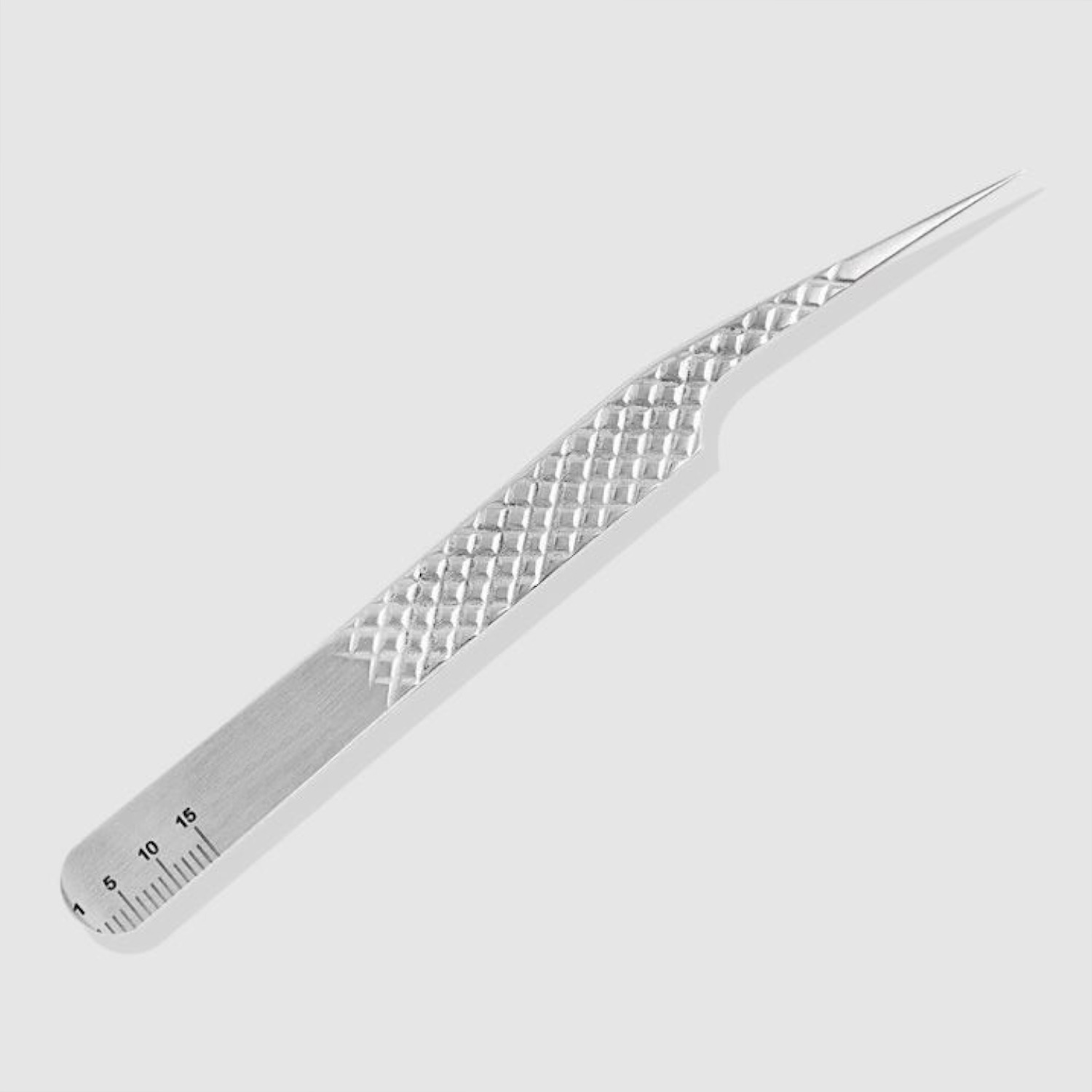 Fiber Tip Straight Tweezer 1 Professional Fiber Tip Straight Eyelash Extension Tweezer with Stainless Steel Diamond Grip Handle