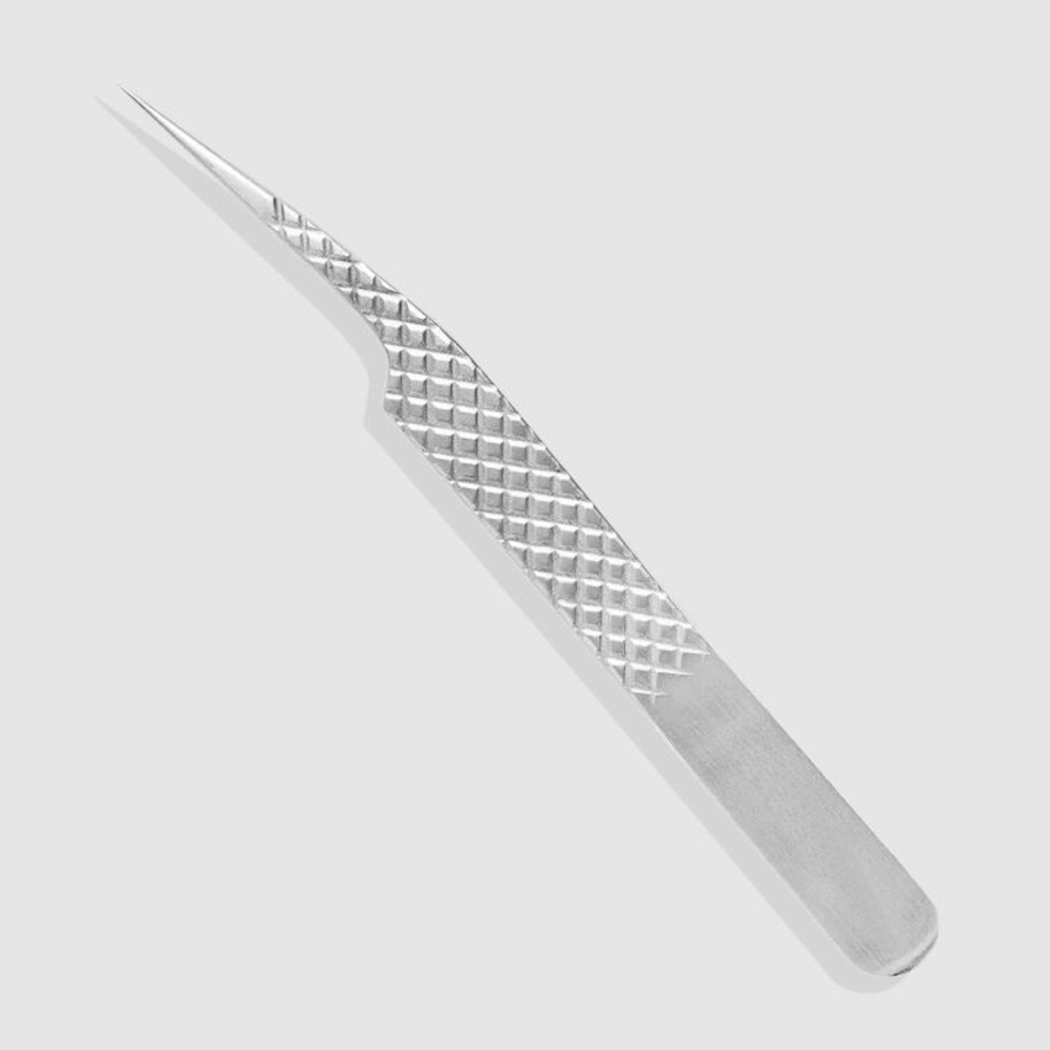 Fibre Tip Straight Tweezer 2 Professional Fibre Tip Straight Eyelash Extension Tweezer with Stainless Steel Diamond Grip Handle