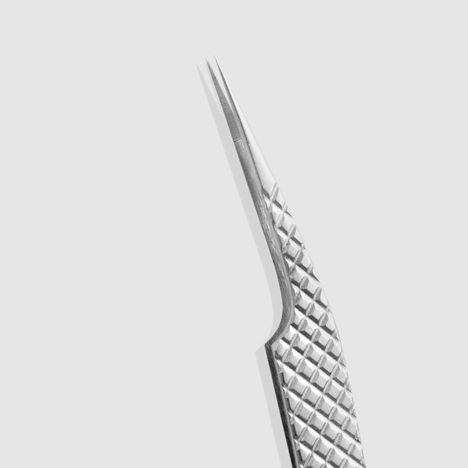 Fibre Tip Straight Tweezer Professional Fibre Tip Straight Eyelash Extension Tweezer with Stainless Steel Diamond Grip Handle